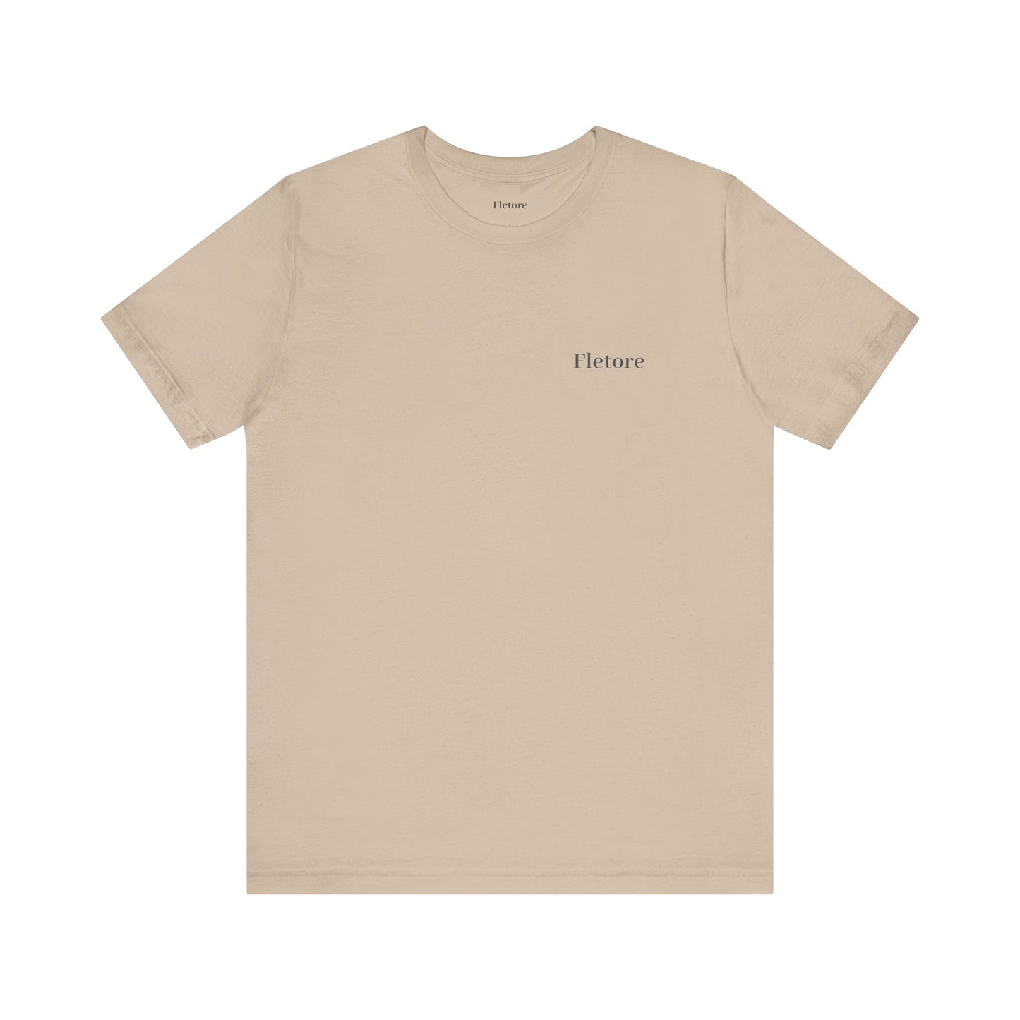 Minimalist Jersey Tee - Casual Everyday Tee - Tan