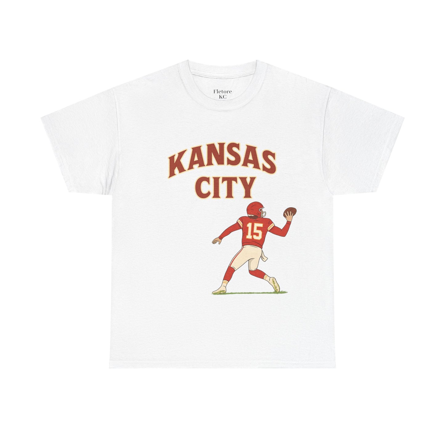 Kansas City Football Tee - White