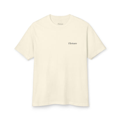 Faded Cream Heavyweight Cotton Tee - Everyday Casual Wear