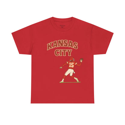 Kansas City Football Tee - Red