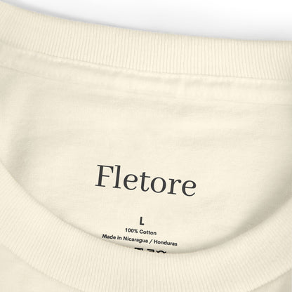 Faded Cream Heavyweight Cotton Tee - Everyday Casual Wear