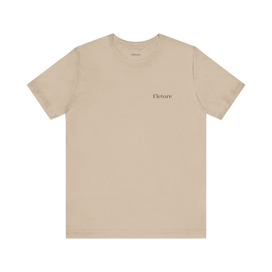 Minimalist Jersey Tee - Casual Everyday Tee - Tan